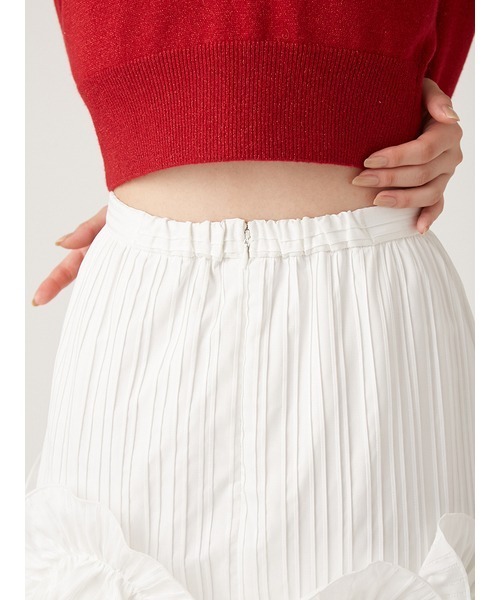 LILY BROWN（リリーブラウン）の「３Ｄモチーフミニスカート（スカート・レディース・ライトブルー/ホワイト/ボルドー・0/1）」の15枚目の写真