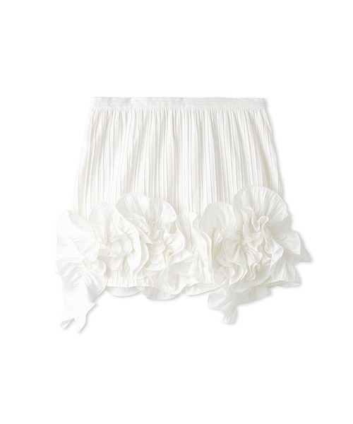 LILY BROWN（リリーブラウン）の「３Ｄモチーフミニスカート（スカート・レディース・ライトブルー/ホワイト/ボルドー・0/1）」の18枚目の写真