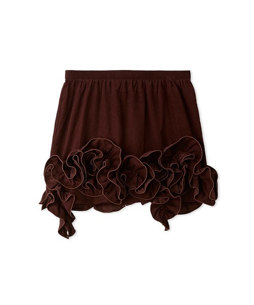 LILY BROWN（リリーブラウン）の「３Ｄモチーフミニスカート（スカート・レディース・ライトブルー/ホワイト/ボルドー・0/1）」の19枚目の写真