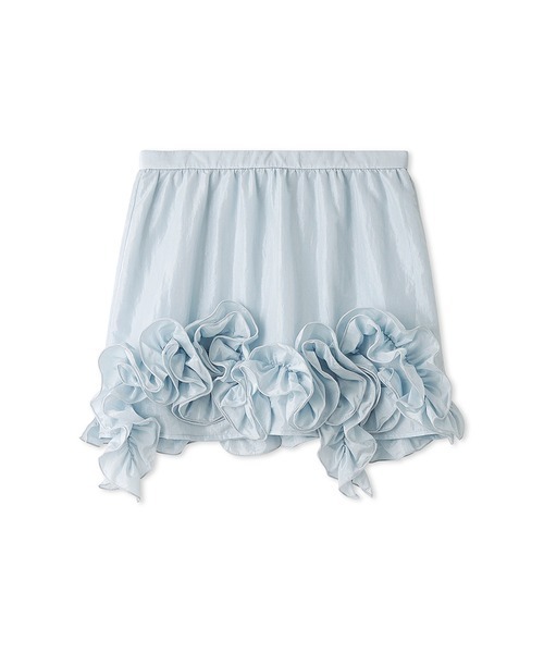 LILY BROWN（リリーブラウン）の「３Ｄモチーフミニスカート（スカート・レディース・ライトブルー/ホワイト/ボルドー・0/1）」の20枚目の写真