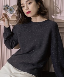 OPAQUE.CLIP | ≪エマール検証済≫ラメガーターボートネックニット【洗濯機洗い可】(ニット/セーター)