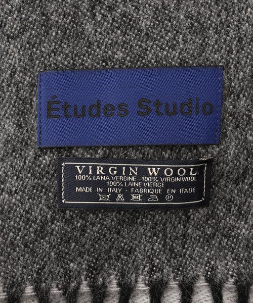 Etudes Studio(エチュードスタジオ)の「Etudes Studio(エチュードスタジオ) LOGO MUFFLER(ストール/ショール・メンズ・ブラック・フリー)」の3枚目の写真