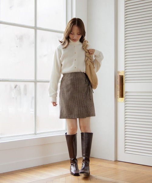 flower（フラワー）の「スエードシャーリングショルダー（ショルダーバッグ・レディース・ベージュ/ブラウン・FREE）」の7枚目の写真