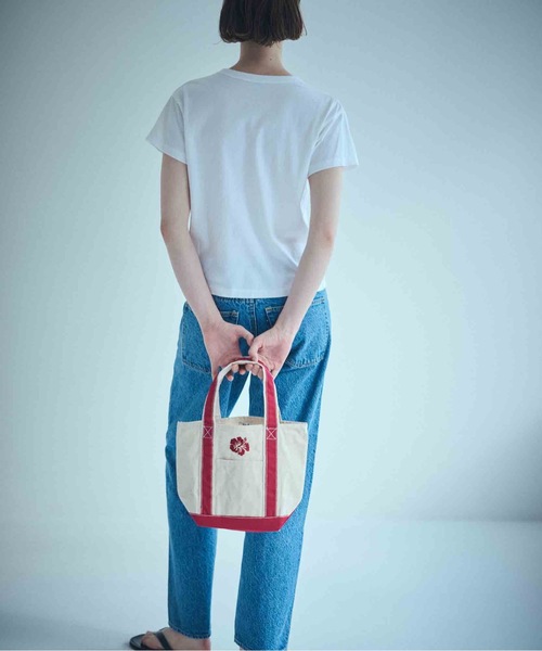 SEA（シー）の「ハイビスカス スーベニアトートS（トートバッグ・レディース・ブラック/レッド/ネイビー・ONE SIZE）」の3枚目の写真