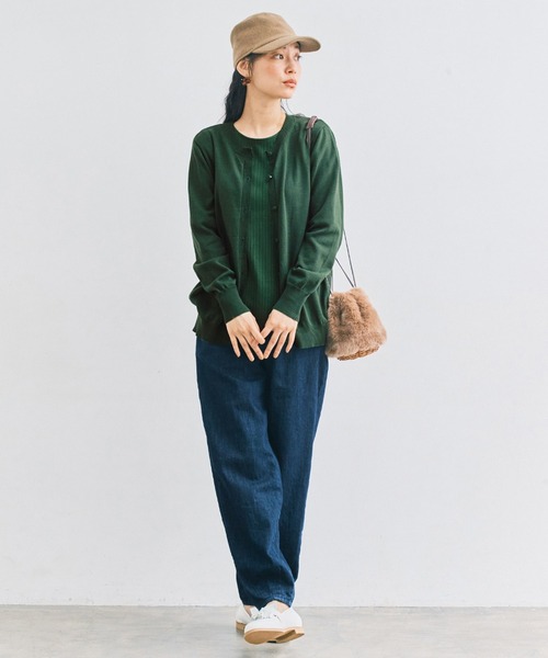 アンサンブル ａｎｄ　ｍｙｅｒａ　カーデとＴシャツのセット and myera カーデとTシャツのセット〈黄色〉｜and myera[アンド