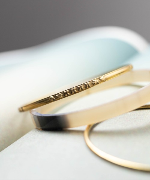 h'eres 202 HORN BANGLE GOLD ヒアーズ here's バングル(202 HORN