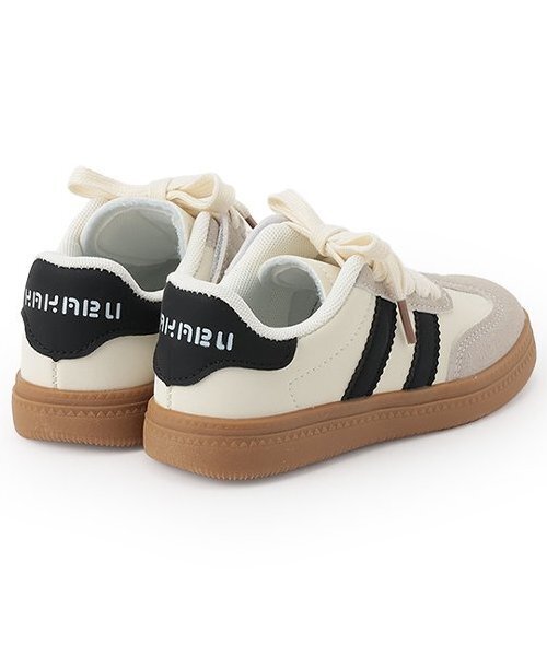 minimal(ミニマル)の「2ラインスシューズ(スニーカー・キッズ・ブラック/ホワイト・18cm/19cm/20cm/21cm/22cm/17cm)」の3枚目の写真
