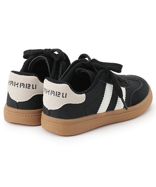 minimal(ミニマル)の「2ラインスシューズ(スニーカー・キッズ・ブラック/ホワイト・18cm/19cm/20cm/21cm/22cm/17cm)」の4枚目の写真