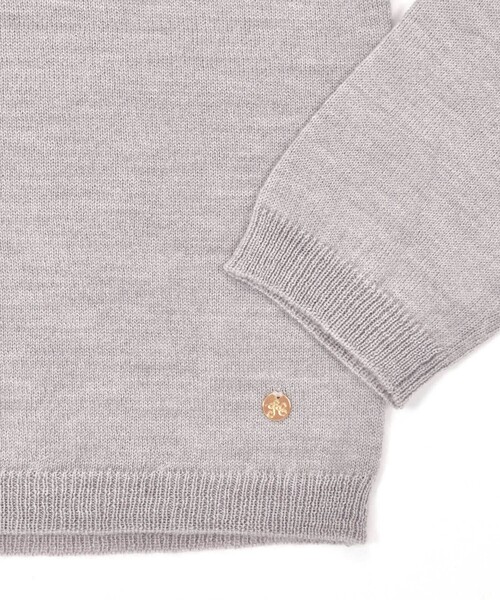 Tartine et Chocolat（タルティーヌエショコラ）の「襟パールビジュー付きセーター(100~140cm)（ニット/セーター・キッズ・オフホワイト/グレー・120cm/110cm/100cm/140cm/130cm）」の15枚目の写真