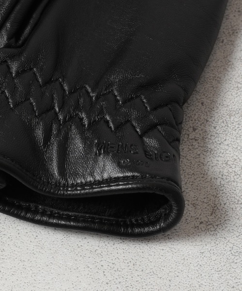 【セール】リアルレザーコンビグローブ＜スマートフォン操作可能＞（手袋）｜MEN'S BIGI（メンズビギ）