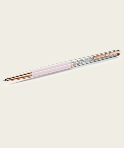 【公式】【スワロフスキー】Crystalline Silk ボールペン ピンク, ピンクラッカー、ローズゴールドトーン・プレーティング（ペン類）｜SWAROVSKI（スワロフスキー）