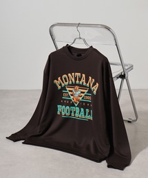 MODISH GAZE（モディシュガゼ）の「MODISH GAZE 裏毛 クルーネック 長袖 BIG スウェット カレッジ マスコット（スウェット）」