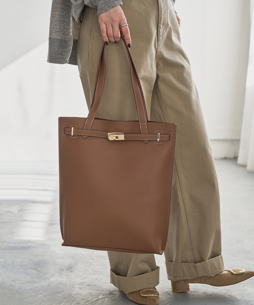 &MyuQ(アンドミューク)の「&MyuQ /アンドミューク AGLAIA TOTE(トートバッグ・レディース・ブラック/ブラウン・FREE)」の2枚目の写真