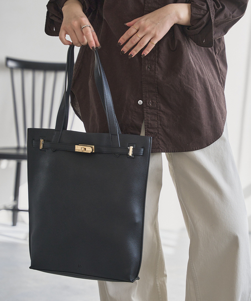 &MyuQ(アンドミューク)の「&MyuQ /アンドミューク AGLAIA TOTE(トートバッグ・レディース・ブラック/ブラウン・FREE)」の1枚目の写真