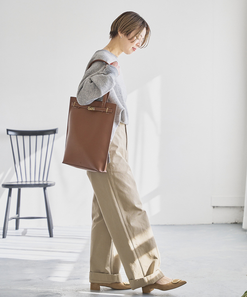 &MyuQ(アンドミューク)の「&MyuQ /アンドミューク AGLAIA TOTE(トートバッグ・レディース・ブラック/ブラウン・FREE)」の8枚目の写真