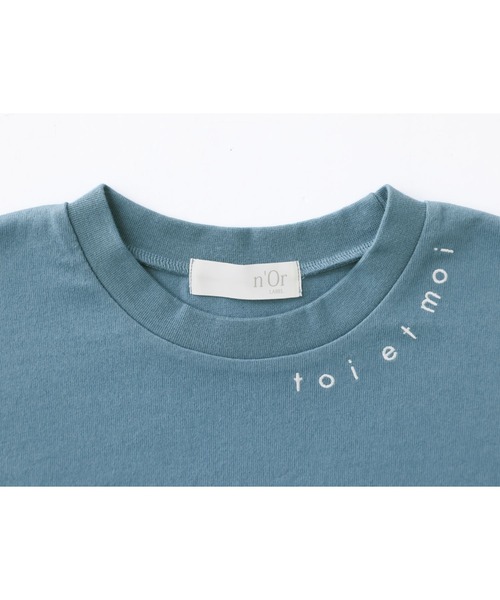 n'OrLABEL（ノアールレーベル）の「『キャンディスリーブロゴカットソー』（Tシャツ/カットソー・レディース・ネイビー/オフホワイト/グリーン・FREE）」の19枚目の写真