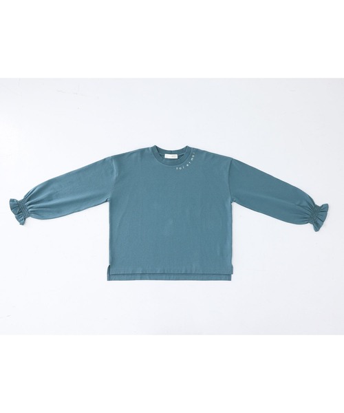 n'OrLABEL（ノアールレーベル）の「『キャンディスリーブロゴカットソー』（Tシャツ/カットソー・レディース・ネイビー/オフホワイト/グリーン・FREE）」の17枚目の写真