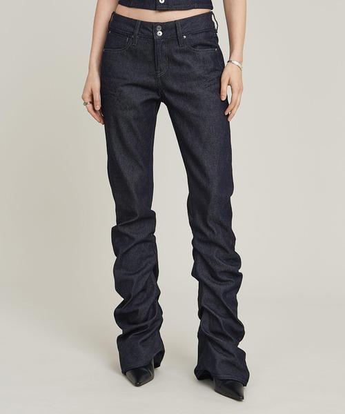 G-STAR(ジースター)の「【ViVi掲載】G-STAQ LOW BOOTCUT JEANS/立体裁断ローウエストブーツカットジーンズ/L28(デニムパンツ・レディース・ダークインディゴブルー・25inch/26inch/24inch/27inch)」の7枚目の写真