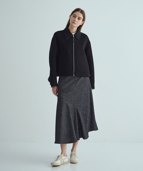 THE TOKYO(ザトウキョウ)の「【THE TOKYO/ザトウキョウ】CASHMERE REVERSIBLE SHORT BLOUSON/カシミヤリバーシブルショートブルゾン(その他アウター・レディース・ブラック/グレー・44/40)」の4枚目の写真