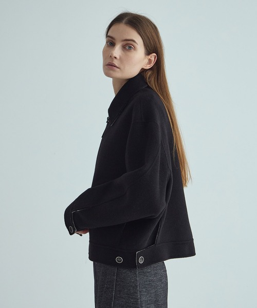THE TOKYO(ザトウキョウ)の「【THE TOKYO/ザトウキョウ】CASHMERE REVERSIBLE SHORT BLOUSON/カシミヤリバーシブルショートブルゾン(その他アウター・レディース・ブラック/グレー・44/40)」の7枚目の写真