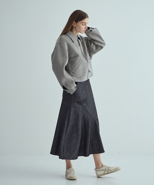 THE TOKYO(ザトウキョウ)の「【THE TOKYO/ザトウキョウ】CASHMERE REVERSIBLE SHORT BLOUSON/カシミヤリバーシブルショートブルゾン(その他アウター・レディース・ブラック/グレー・44/40)」の9枚目の写真