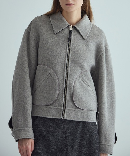 THE TOKYO(ザトウキョウ)の「【THE TOKYO/ザトウキョウ】CASHMERE REVERSIBLE SHORT BLOUSON/カシミヤリバーシブルショートブルゾン(その他アウター・レディース・ブラック/グレー・44/40)」の11枚目の写真