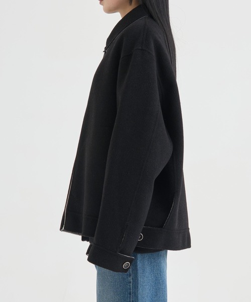 THE TOKYO(ザトウキョウ)の「【THE TOKYO/ザトウキョウ】CASHMERE REVERSIBLE SHORT BLOUSON/カシミヤリバーシブルショートブルゾン(その他アウター・レディース・ブラック/グレー・44/40)」の15枚目の写真
