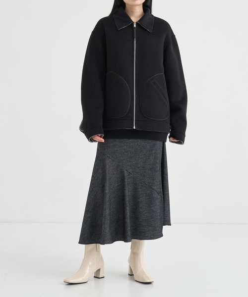 ♡新品タグ付き♡今期新作♡ショートブルゾン♡ THE TOKYO/ザトウキョウ】CASHMERE REVERSIBLE SHORT BLOUSON/カシミヤ