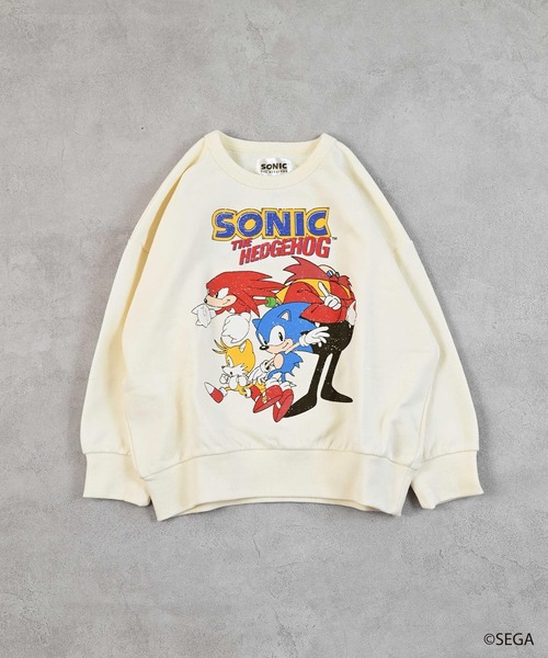 Bristol ドラゴンプリント トレーナー Mサイズ ホワイト MARKEY'S(マーキーズ)の「【ソニック・ザ・ヘッジホッグ】別注