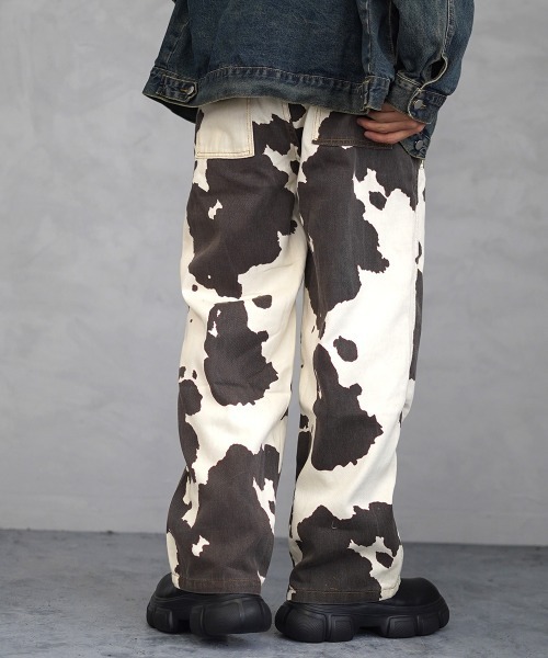 【セール】animal pattern wide baker pants / アニマルパターンワイドベイカーパンツ（その他パンツ）｜Shoowtime（ショウタイム）