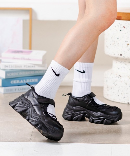 attagirl（アタガール）の「ベルトコードスニーカー（スニーカー・レディース・シルバー/ブラック/ホワイト・S/M/L/LL/3L）」の7枚目の写真