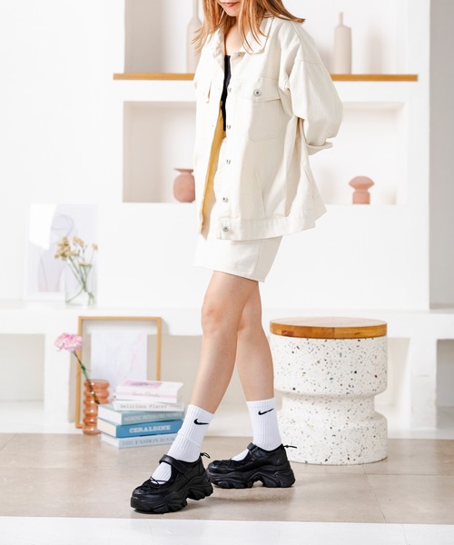 attagirl（アタガール）の「ベルトコードスニーカー（スニーカー・レディース・シルバー/ブラック/ホワイト・S/M/L/LL/3L）」の10枚目の写真