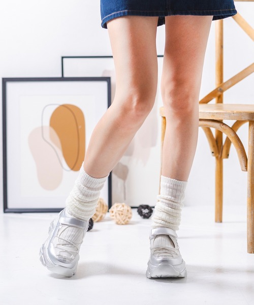 attagirl（アタガール）の「ベルトコードスニーカー（スニーカー・レディース・シルバー/ブラック/ホワイト・S/M/L/LL/3L）」の14枚目の写真