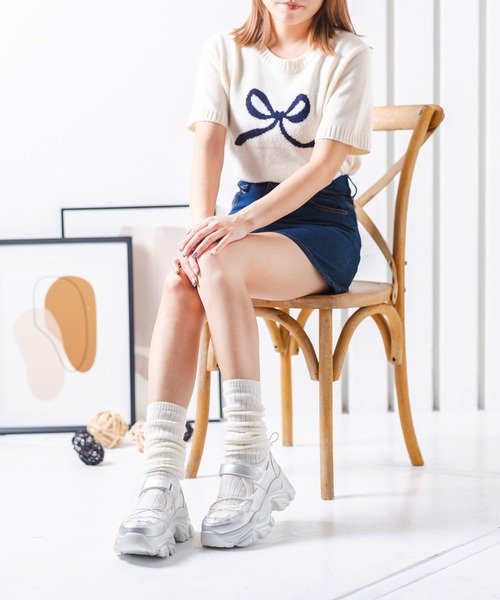 attagirl（アタガール）の「ベルトコードスニーカー（スニーカー・レディース・シルバー/ブラック/ホワイト・S/M/L/LL/3L）」の19枚目の写真