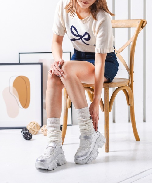 attagirl（アタガール）の「ベルトコードスニーカー（スニーカー・レディース・シルバー/ブラック/ホワイト・S/M/L/LL/3L）」の20枚目の写真