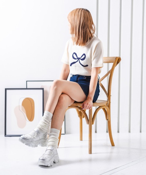 attagirl（アタガール）の「ベルトコードスニーカー（スニーカー・レディース・シルバー/ブラック/ホワイト・S/M/L/LL/3L）」の21枚目の写真