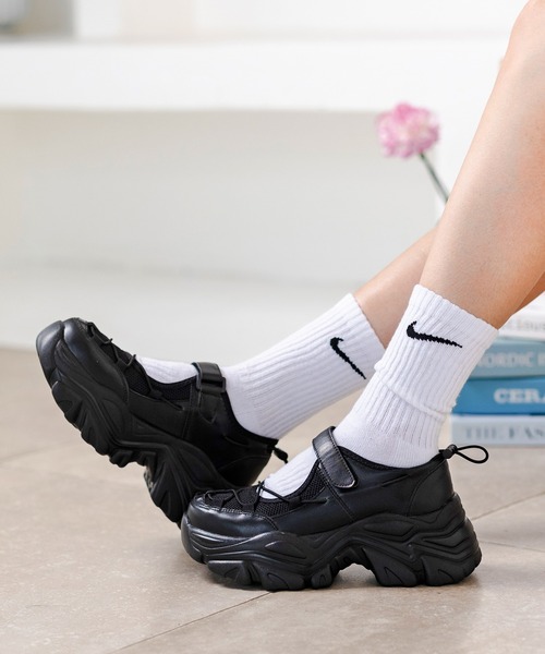 attagirl（アタガール）の「ベルトコードスニーカー（スニーカー・レディース・シルバー/ブラック/ホワイト・S/M/L/LL/3L）」の8枚目の写真