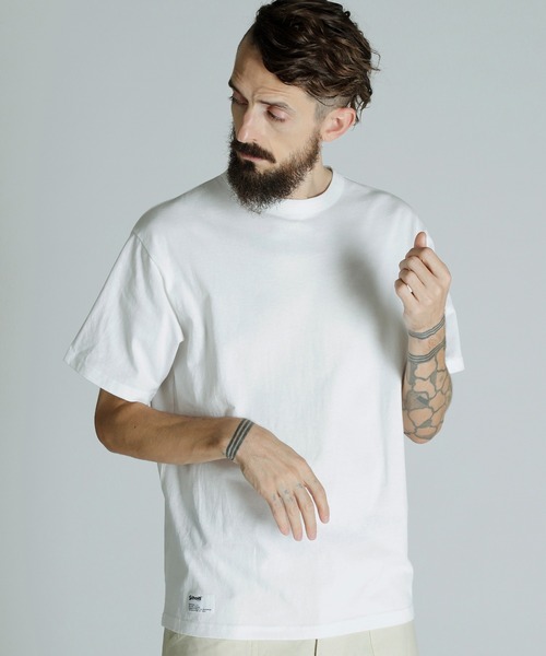 Schott(ショット)の「Schott/ショット/T-SHIRT OVAL LOGO/Tシャツ オーバルロゴ(Tシャツ/カットソー・メンズ・ブラック/ホワイト/ネイビー・2XL/XL/L/M)」の5枚目の写真