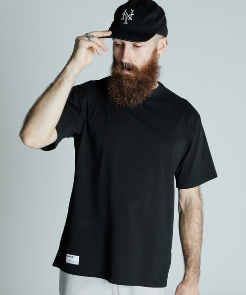 Schott(ショット)の「Schott/ショット/T-SHIRT OVAL LOGO/Tシャツ オーバルロゴ(Tシャツ/カットソー・メンズ・ブラック/ホワイト/ネイビー・2XL/XL/L/M)」の7枚目の写真