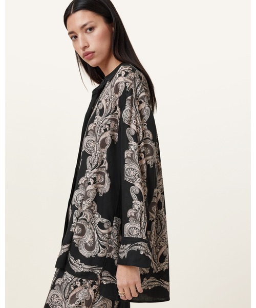 ブラウス シャツ BERNIE PRINTED RELAXED FIT SHIRT | BERNIE プリント リラックス フィット シャツ レディー セール】BERNIE PRINTED RELAXED FIT SHIRT | BERNIE プリント