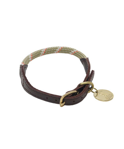 POST GENERAL（ポストジェネラル）の「ドッグスフォーピース / DOGS FOR PEACE クライミングロープカラー（リード/ハーネス/首輪・レディース・ブラック/カーキ/グレー/オレンジ・M）」の3枚目の写真