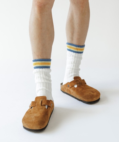 FACETASM（ファセッタズム）の「FACETASM/ファセッタズム RIB SOCKS 靴下（ソックス/靴下・メンズ・ホワイト×グレー・00）」の14枚目の写真