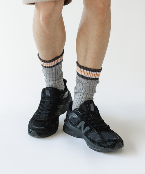 FACETASM（ファセッタズム）の「FACETASM/ファセッタズム RIB SOCKS 靴下（ソックス/靴下・メンズ・ホワイト×グレー・00）」の16枚目の写真