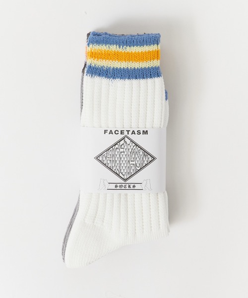 FACETASM（ファセッタズム）の「FACETASM/ファセッタズム RIB SOCKS 靴下（ソックス/靴下・メンズ・ホワイト×グレー・00）」の18枚目の写真
