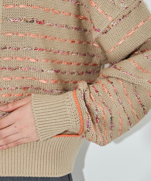 グラデーションZIPニット（ニット/セーター）｜PUBLIC TOKYO