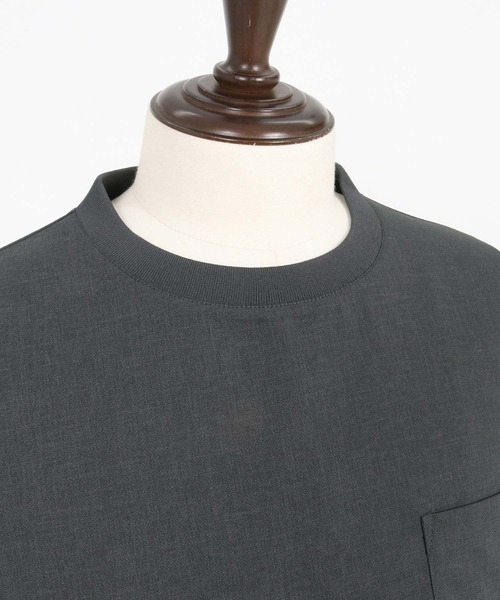 CAMBIO(カンビオ)の「mlt5085- シックアンドシン布帛ロンT(Tシャツ/カットソー・メンズ・アイボリー/チャコール・M/L/XL)」の21枚目の写真