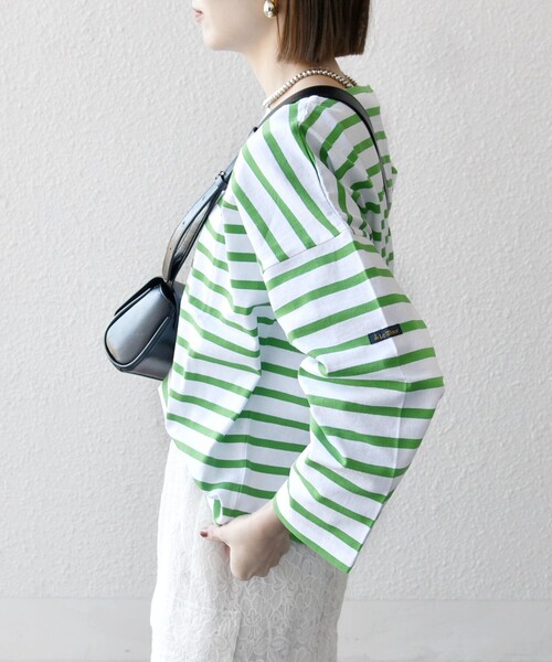 SHIPS any(シップス エニィ)の「Le minor:〈洗濯機可能〉ロングスリーブ ボーダー TEE 25SS(Tシャツ/カットソー・レディース・ブルー/ピンク/グリーン/ネイビー・ONE SIZE)」の19枚目の写真