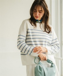 Maison INNESS | マシュマロニットミラノリブボートネックトップス<大きいサイズ有>(ニット/セーター)