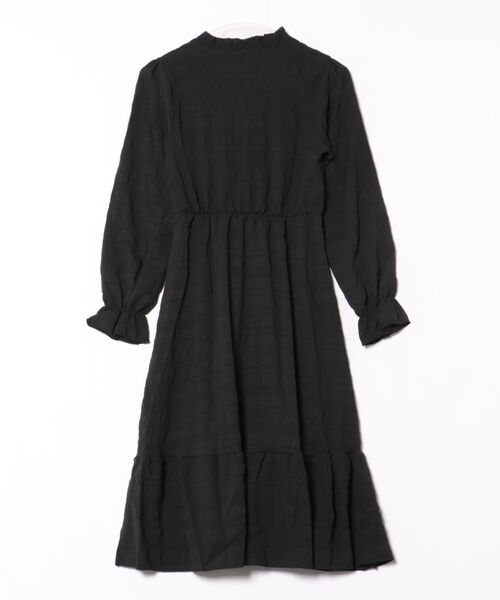 urge:(アージコロン )の「【URGE:】ワッシャー ティアード パール風ボタン 長袖 ミモレ丈 ワンピース(ワンピース・レディース・レッド/ブラック/ホワイト・SMALL/MEDIUM/LARGE/X-LARGE)」の6枚目の写真