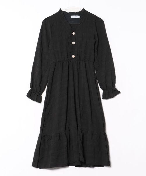 urge:(アージコロン )の「【URGE:】ワッシャー ティアード パール風ボタン 長袖 ミモレ丈 ワンピース(ワンピース・レディース・レッド/ブラック/ホワイト・SMALL/MEDIUM/LARGE/X-LARGE)」の15枚目の写真